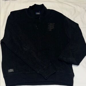 Polo by Ralph Lauren Men's Black Zip-Up Sweater